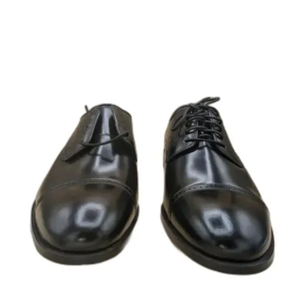 Johnston & Murphy Bradford 15-1771 Cap Toe Black Oxford Men's Dress SZ 10
